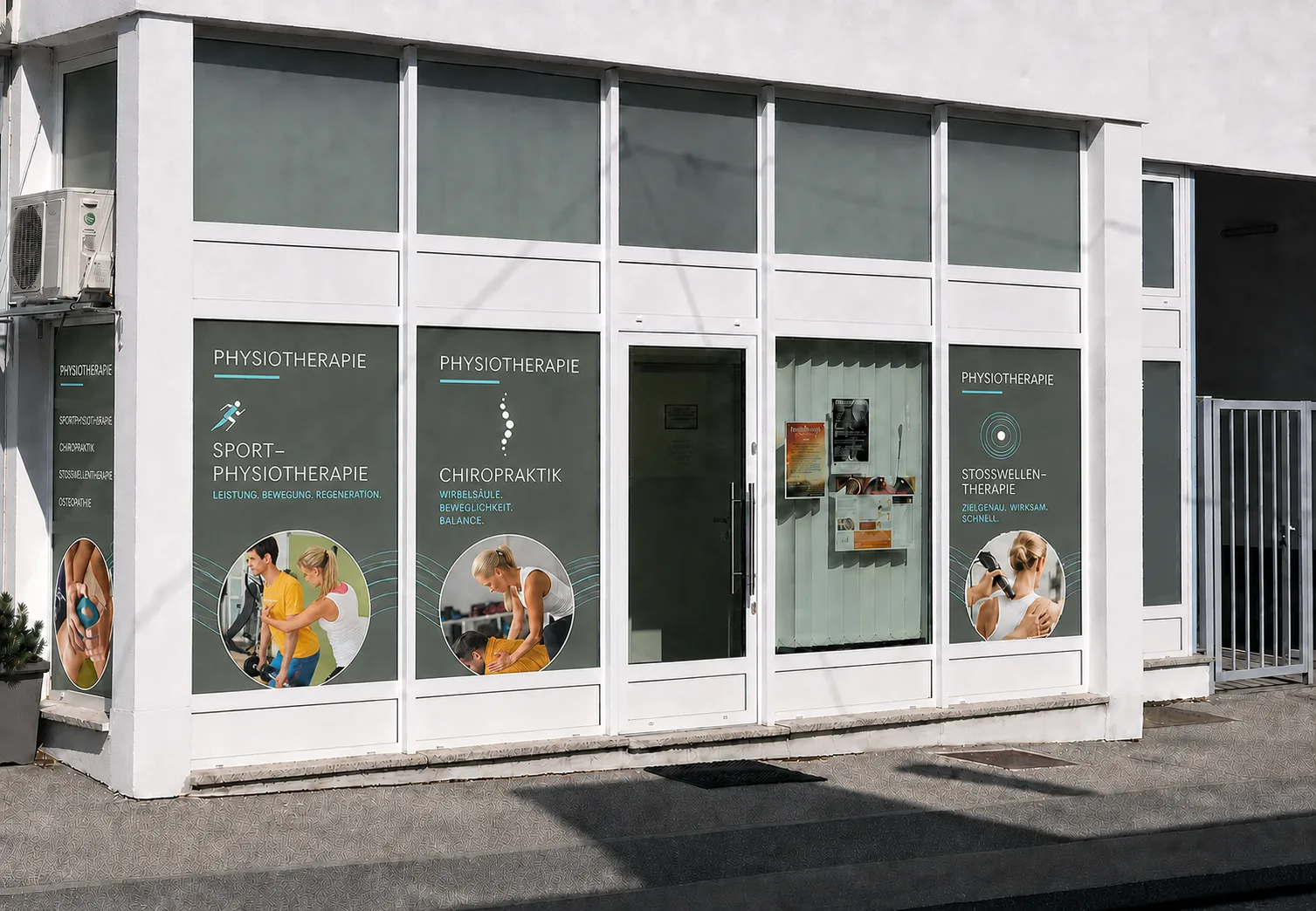 Außenansicht der Physiotherapiepraxis